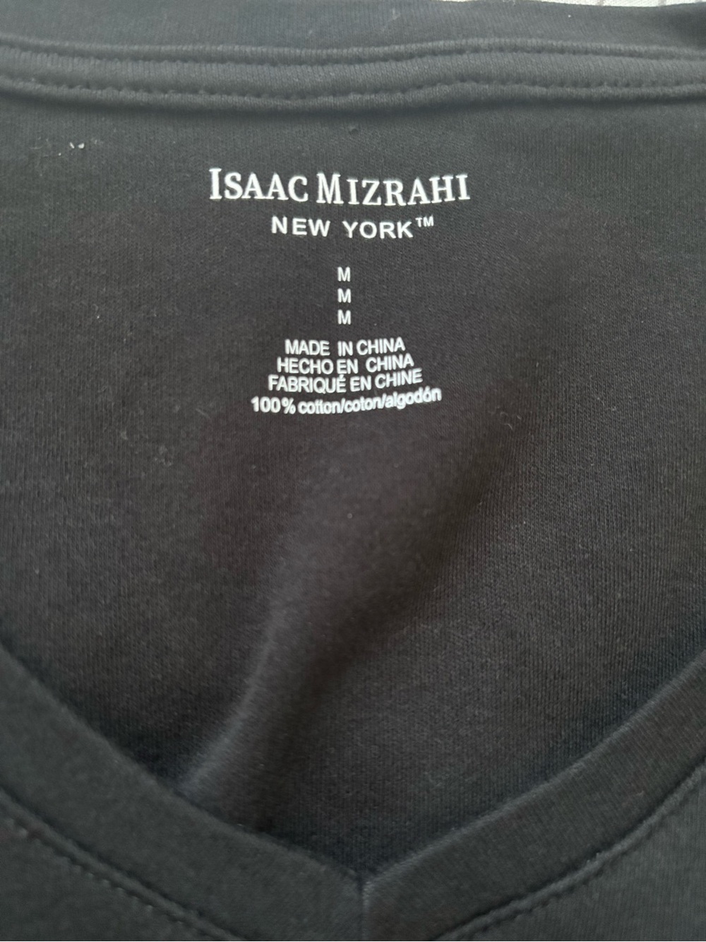 Isaac Mizrahi Black V-Neck Sleeveless Tank Dress - Picture 3 of 6